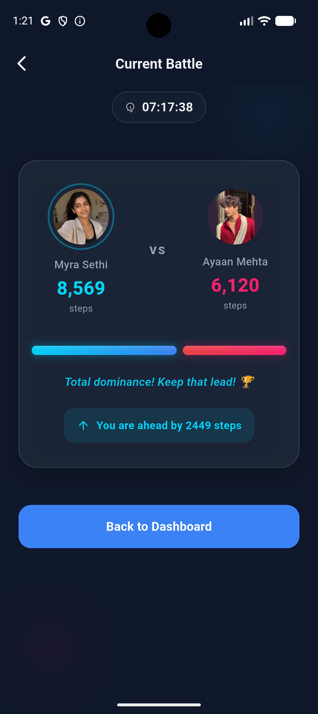 WalkRivals App Screenshot