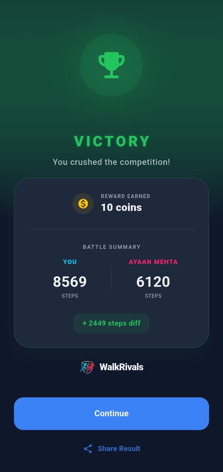 Google Fit Integration on WalkRivals